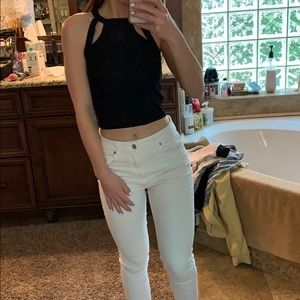 Black crop top